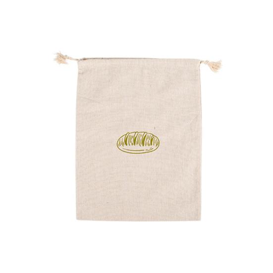Multi-Functional Linen Portable Breathable Extra Large Bread Drawstring Bags Food Package