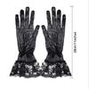 New Fashion Women Lace Party Sexy Gloves Full Finger Sunscreen Gloves Girl Mittens Gloves Wedding Dress Driving Accessory Gift