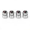 New 4Pcs Aluminum Car Tire Valve Caps Diamond Tyre Valve Airtight Cover Waterproof Dust For T A1 A2 A3 A4 A5 Sline TT Motorcycles