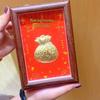 Reines Gold Acht Richtungen Reichtumsornament: Tägliches Einkommen Festivalgeschenk für Büro und Geschäft