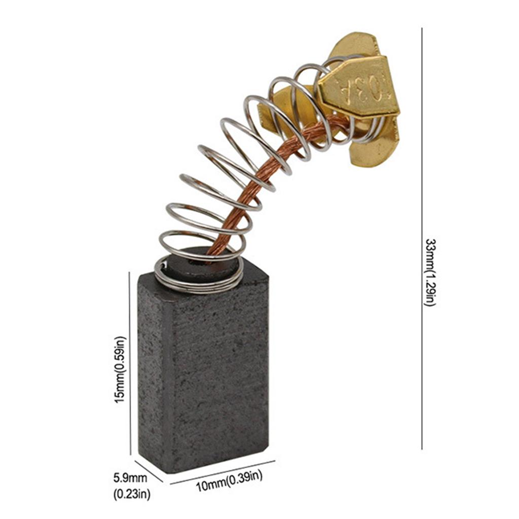 1 zestaw szczotek węglowych akcesoria do elektronarzędzi szczotka wymień szlifierkę kątową do czerwonego Power Devil