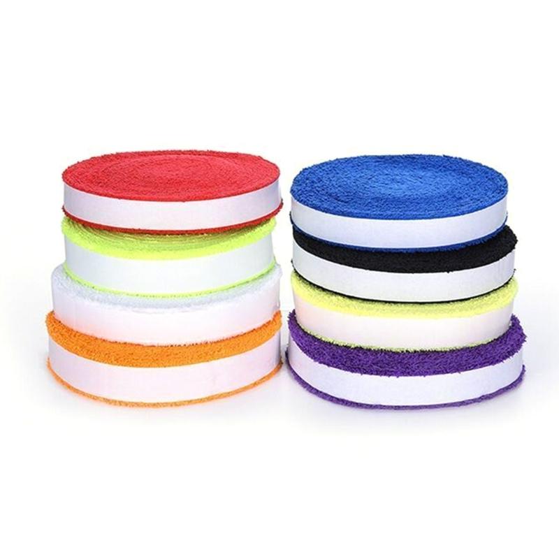 Badminton Racket Grip Tape, Racket Grip Towel Antislip Grip Tape, Water Absorbent Adhesive Squash Racket Grip for Racket