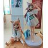 13/18CM My Cat Is Kawaii Girl Anime Figure Sakura Soybean Flour Sit And Eat Fish Collectible Model Doll Toy GOLDEN HEAD A PVC Kid Friendly 2