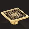 10X10cm antique brass odor proof floor drain bathroom shower room bathroom floor drain odor proof hardware bathroom accessories