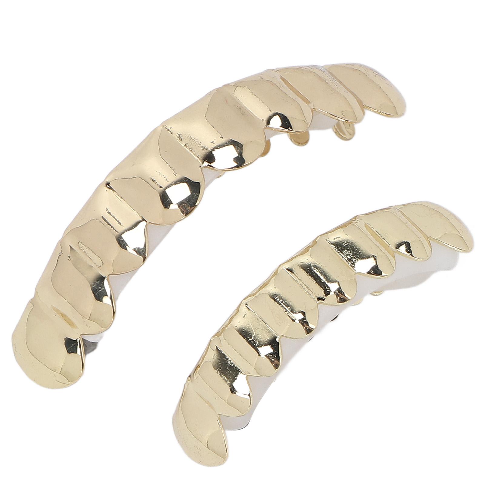 

Набор зубов в стиле хип-хоп, золотые вставные зубы, украшение для вечеринки на Хэллоуин