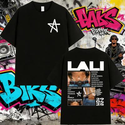 2025 Summer Singer Lali Esposito Tour Album Merch Graphic T Shirts Unisex Women Hip Hop Cotton Short Sleeve Tshirt Y2k Streetwear