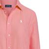 Polo Ralph Lauren Solid Color Logo Embroidered Single-Breasted Long Sleeve Shirt Women Shirts Pink 211867454-020