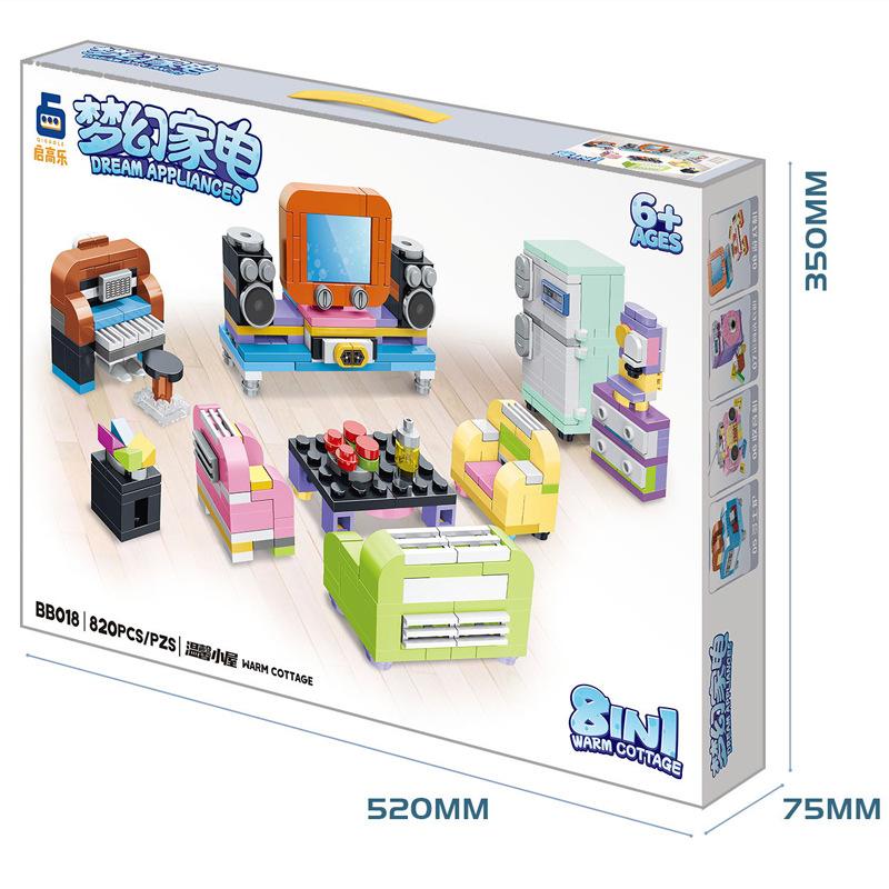 Hand-Held Gift Box Diy Small Particles Assembled Military Building Block Tank, Educational Robot Assembled Children'S Toys