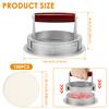 Stainless Steel Hamburger Press Patty Maker with 100 Silicone Oil Paper Adjustable Burger Press Nonstick Burger Patty Maker