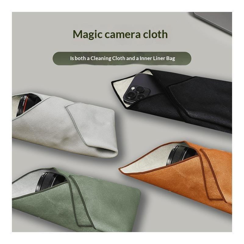 Magisches selbstklebendes Kamera-Wickeltuch mit weichem, fusselfreiem Futter, doppelt verwendbar für Fotografen, Außenaufnahmen, tägliche Aufbewahrung