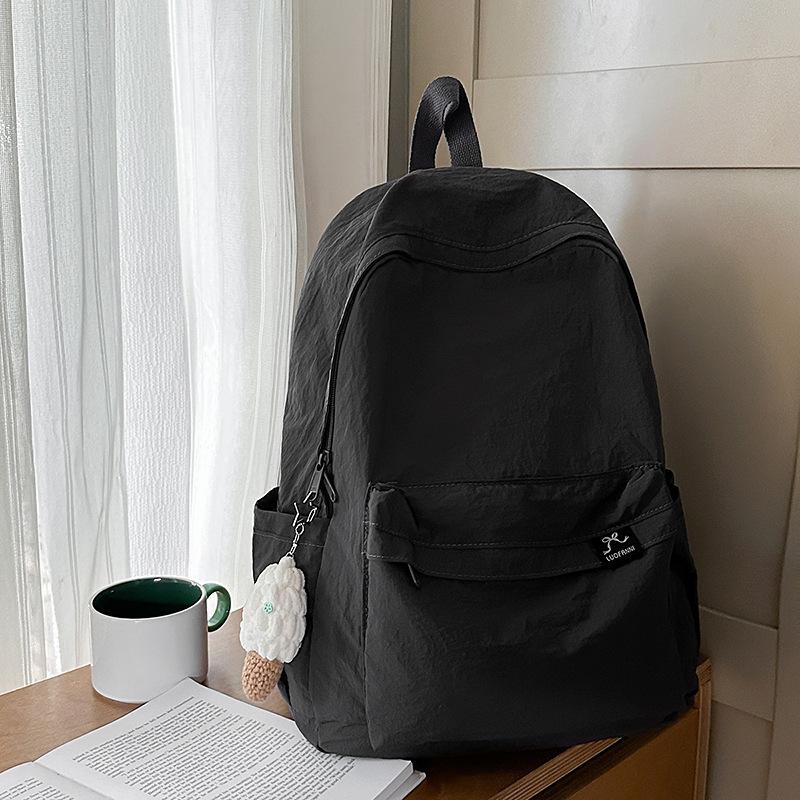 

New high-value schoolbag, female sweet dopamine candy-colored backpack, lightweight and large-capacity backpack for junior and high school single bag (without pendant)