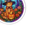 Halloween Party Decor Acrylic Puzzle Suncatcher, 7.87 Inch Sun Catcher Window Suncatcher Hanging Ornament, Ideal for Gifting and Home Festive