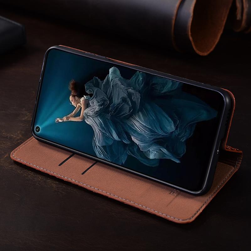 Kreuzgitter Echtes Leder Klapphülle für Samsung Galaxy S20 S21 S22 S23 S24 S25 S26 FE Plus Ultra Edge Handyhülle Kartenfächer