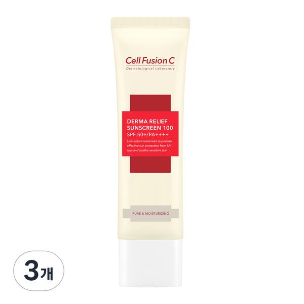 

Cellfusion C Derma Relief Sunscreen 100 SPF50+ PA++++, 50 мл, 3 шт.