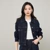 ESE-Y Women's Loose Fit Short Denim Jacket