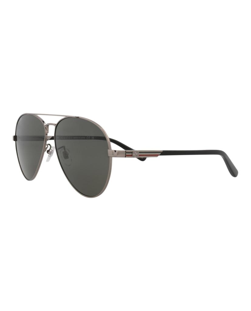 Sunglasses Asian Fit GG1288SA 001 Size 61 Interlocking G Teardrop Shape Unisex Interlocking GG [Gucci] Men's Women's