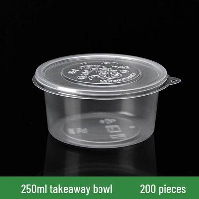 Saizhuo Disposable 250ml Clear Plastic Soup Bowls
