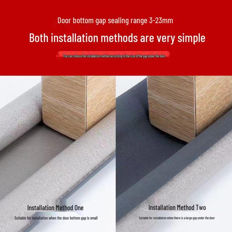 Weatherproof Door Seal Strip: Waterproof, Insect-Proof, Windproof, Noise-Reducing Gap Filler.