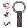 Leather Keychain for Men and Women,Titanium Alloy Car Keys Holder Key Fob Keychain,Mens Key Chains Clip for Car Keys