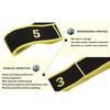 Adult Latin Dance Training Elastic Band Yoga Stretch Resistance Band for Exercising Fitness GymYellow