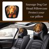 Head Rest Cover For Car Funny Car Seat Full Face Cover 2 Pieces Reusable Automotive Accessories Interior Halloween Decorations