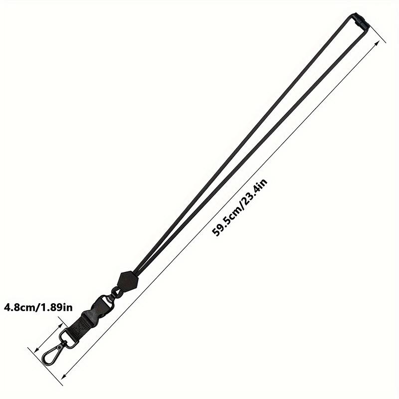 Heavy Duty Removable Badge Reel Holder Keychain Hanging Neck Strap Lanyard Tactical Id Name Card Holder For Outdoor Hiking