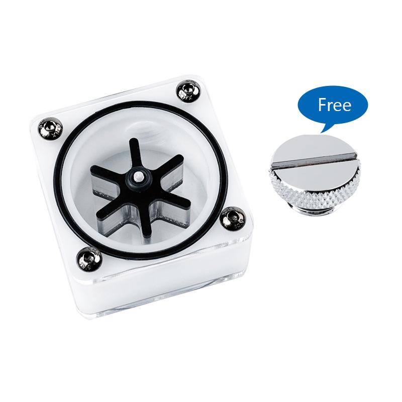 Black ,White Water Flow G1/4''x3 Thread Water Cooling POM Flower ,Computer Cooling Accessory ,Drop Shipping
