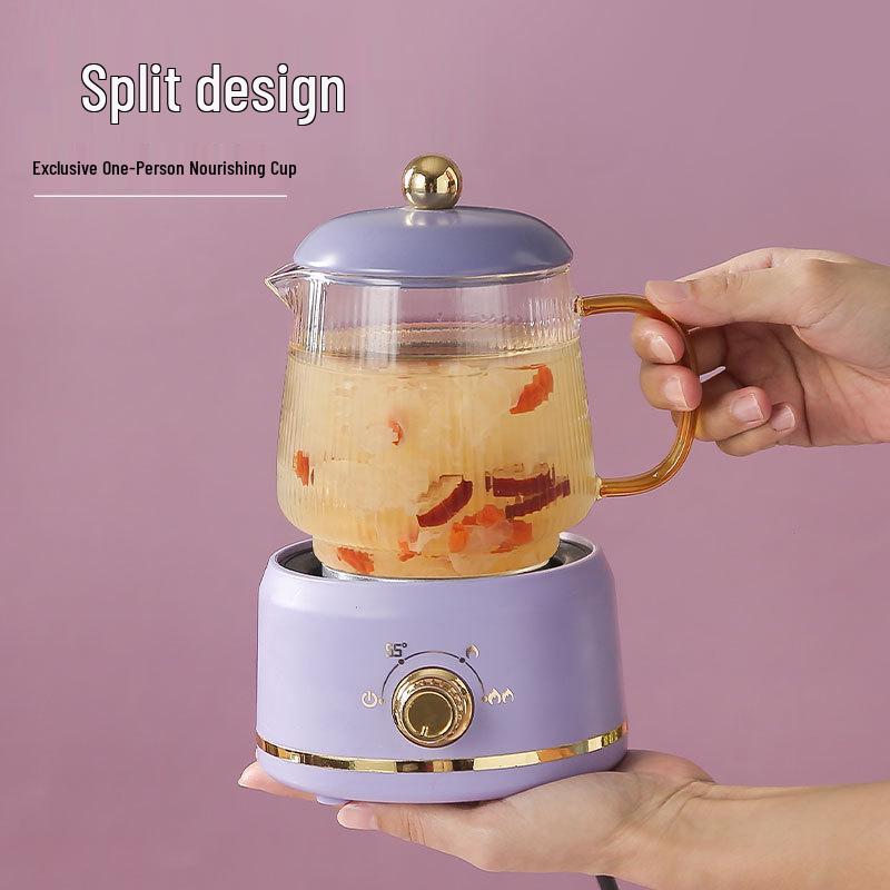 Large Capacity Electric Glass Kettle for Herbal Tea & Hot Milk