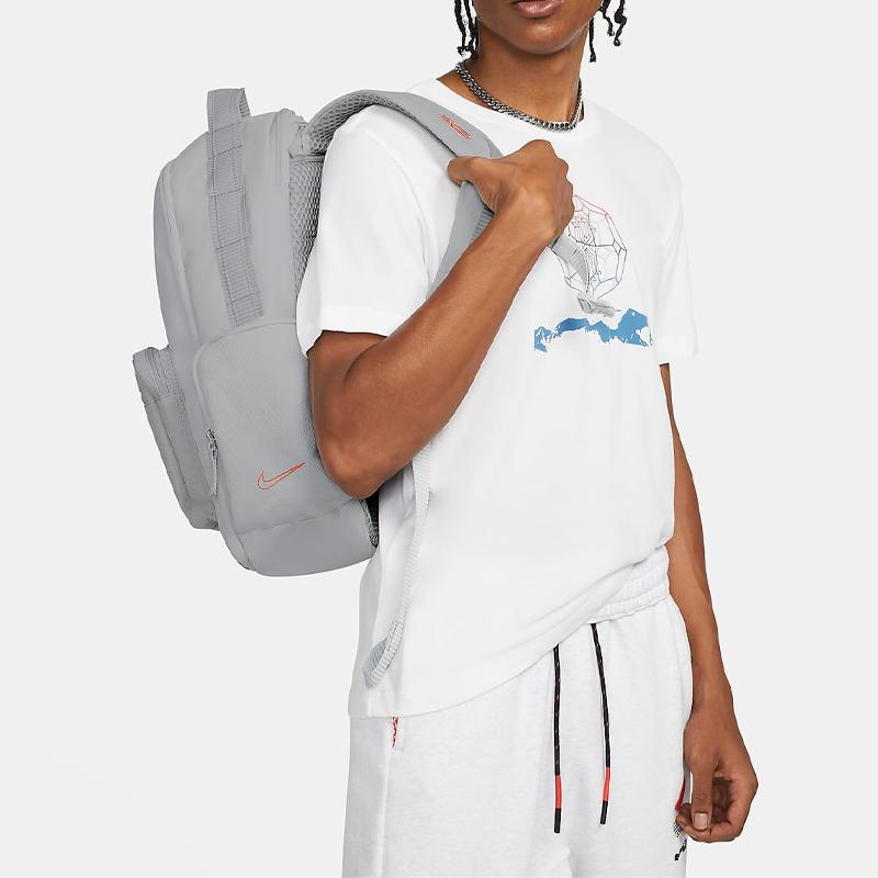 New Nike Fabric Basketball Bag Backpack Regular Unisex Gray DH7157-025