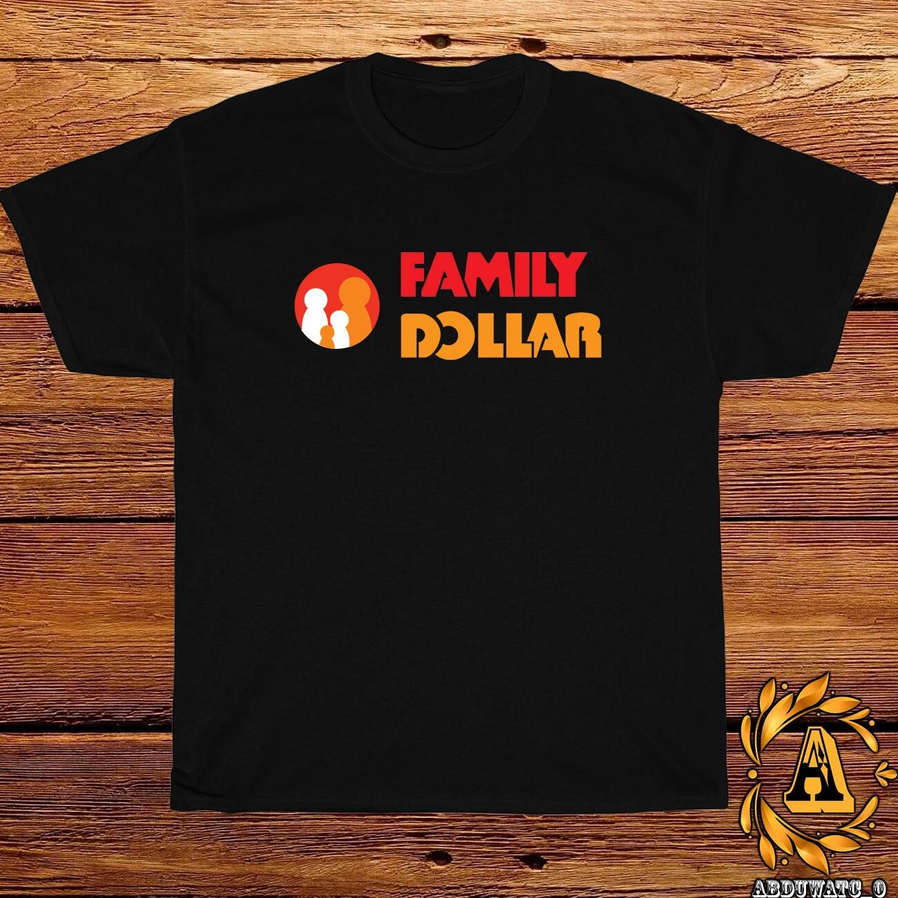 New Family Dollar Logo Black/Sport Grey/White/Navy/Red T-Shirt S-5XL XXXL