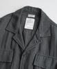 Bihebieo Dyed Hbt Linen M43 1/2 Shirts Anthracite