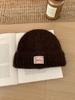 Winter Hats For Women Simple Fashion Knitted Beanie Hat All-Match Ear-Warm Winter Cap, Soft Cold-Proof Headwear Accessories