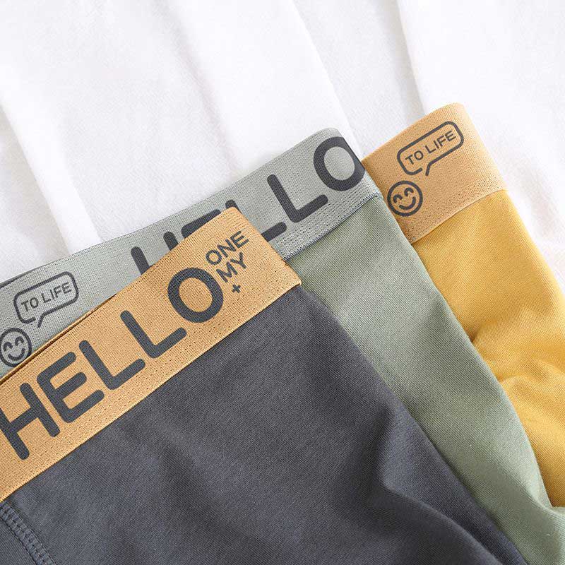 5XL Plus Size Men's Briefs Loose Bottoms Boys' Breathable Boxer Briefs Teenagers' Boxer Shorts