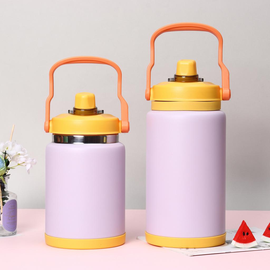 New high-value color ice bucket outdoor sports kettle stainless steel large-capacity thermos cup large-capacity ton barrel