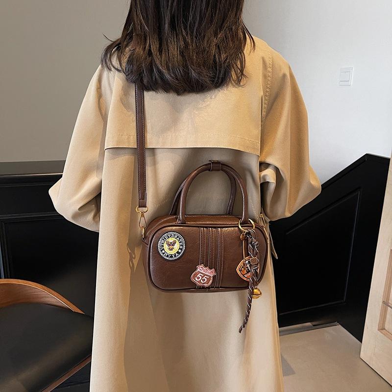 2025 New Premium Women's Bag Handbag Shoulder Backpack Badge Large Capacity Premium Bag