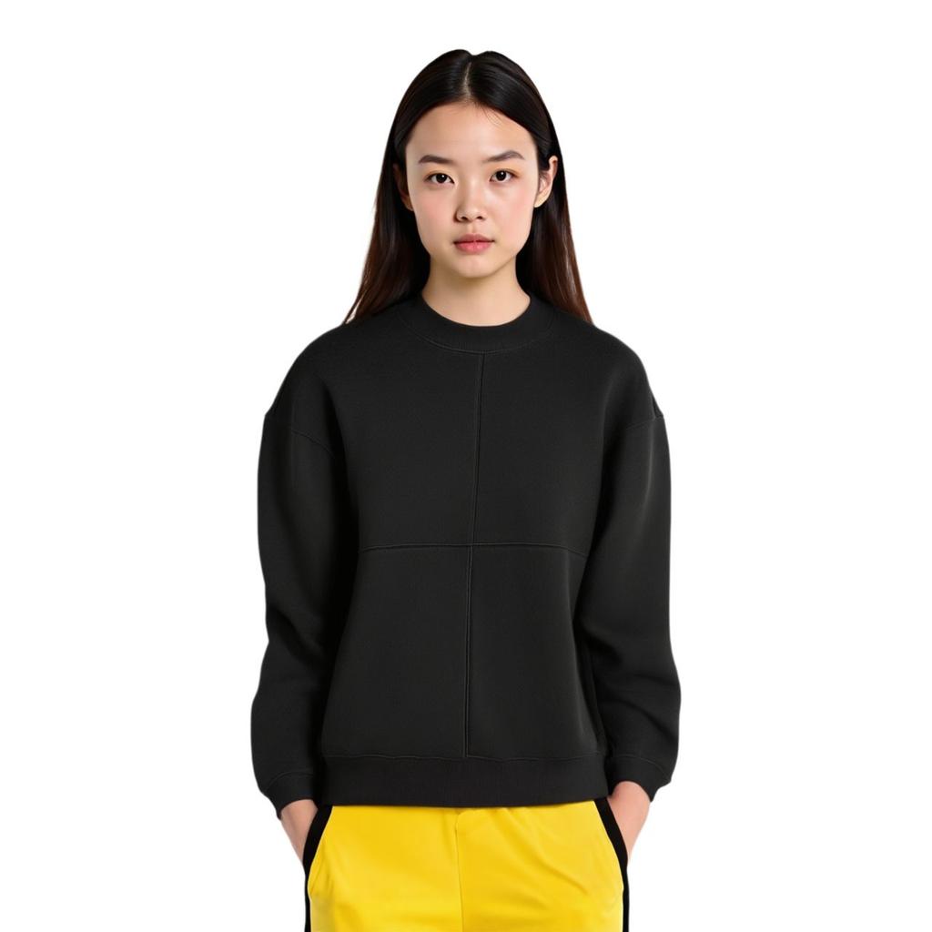 Vans Sweatshirts Unisex Black Crew Neck Moderate Regular VN000F2MBLK
