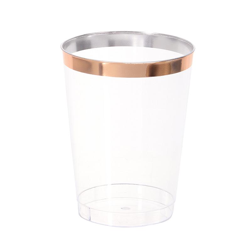 

Стаканы свадебные стаканы Penh жесткие пластиковые стаканы для пива и воды 10 одноразовых шт. Phnom бокалы для вина и десерта 10 унций/300 мл стаканы для напитков розового золота