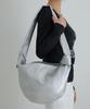 Awesome Studio Faux Leather Shoulder Bag Silver
