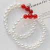 Retro High Quality Artificial Crystal Pearl Natural Chalcedony Agate Bracelet Bracelet