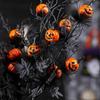 Halloween Black Horror Pumpkin Cuttings Bouquet Festive Atmosphere Decorations