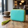 Hobonichi Drawer Pouch Lime Aqua Pocket Organizer Stationery Storage Holder