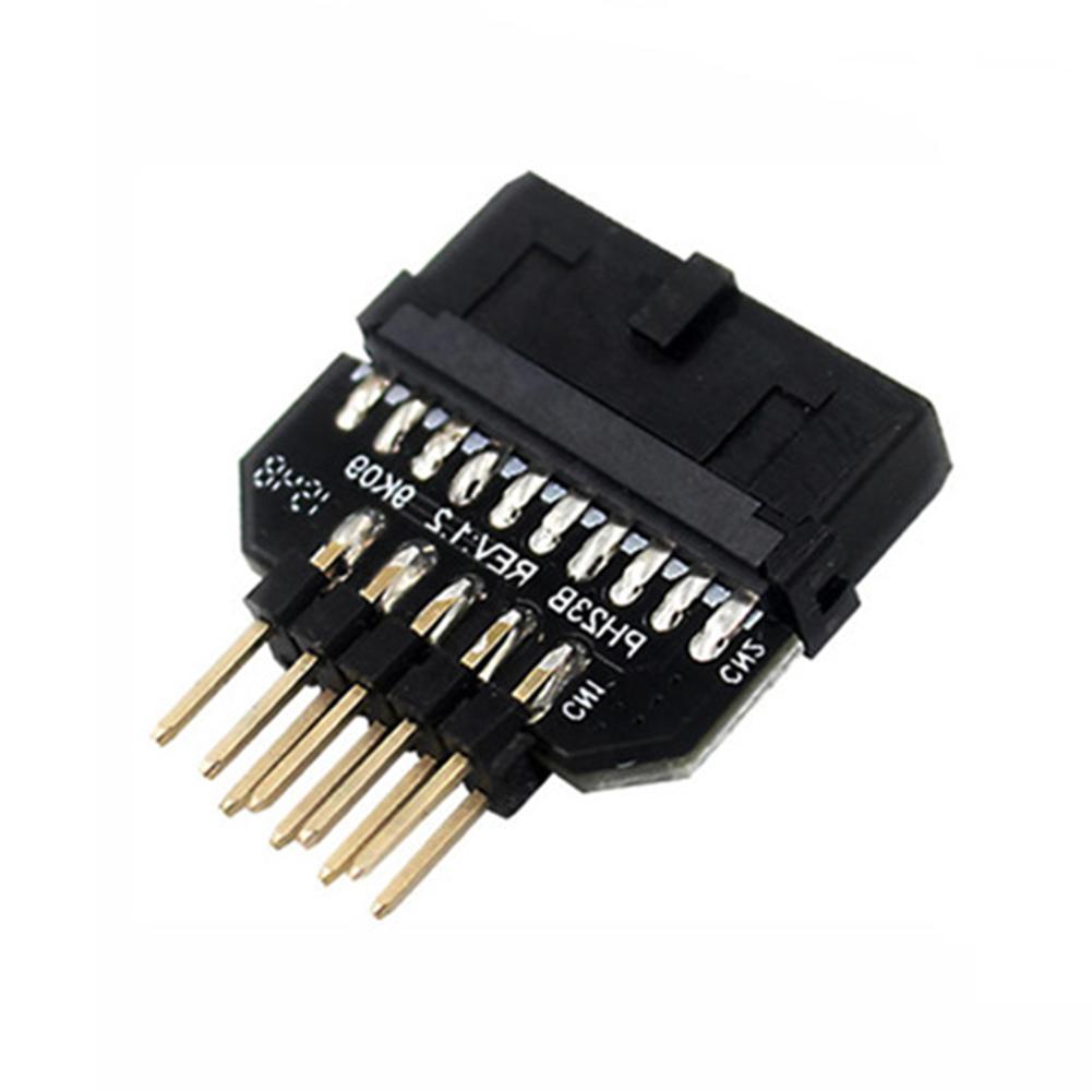 

USB 3.0 20-Pin to USB 2.0 9-Pin Adapter Front Panel Converter for Motherboard