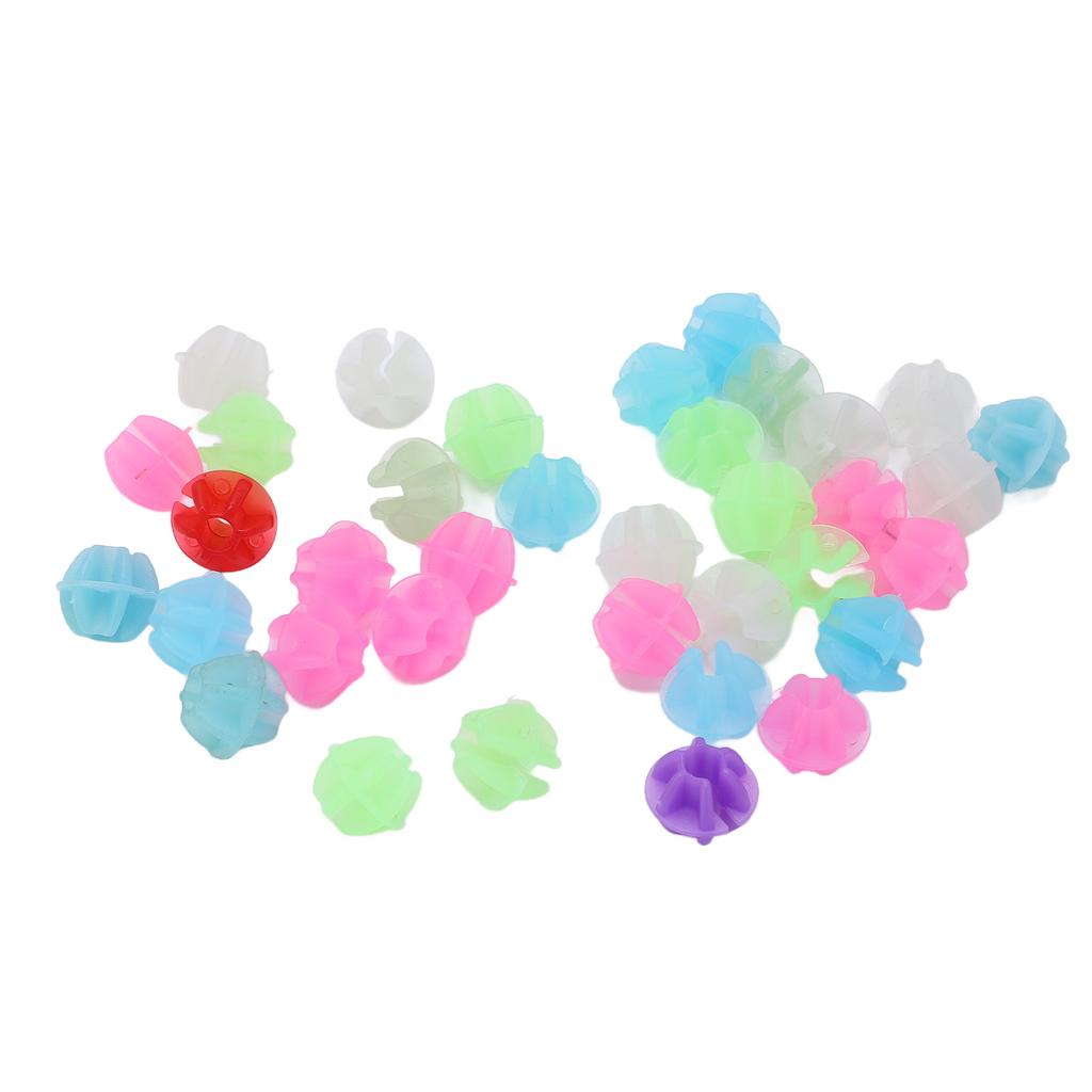 36pcs Bike Wheel Spoke Beads Plastic Kids Bike Spoke Colorful Beads Clips Bicycle Decoration