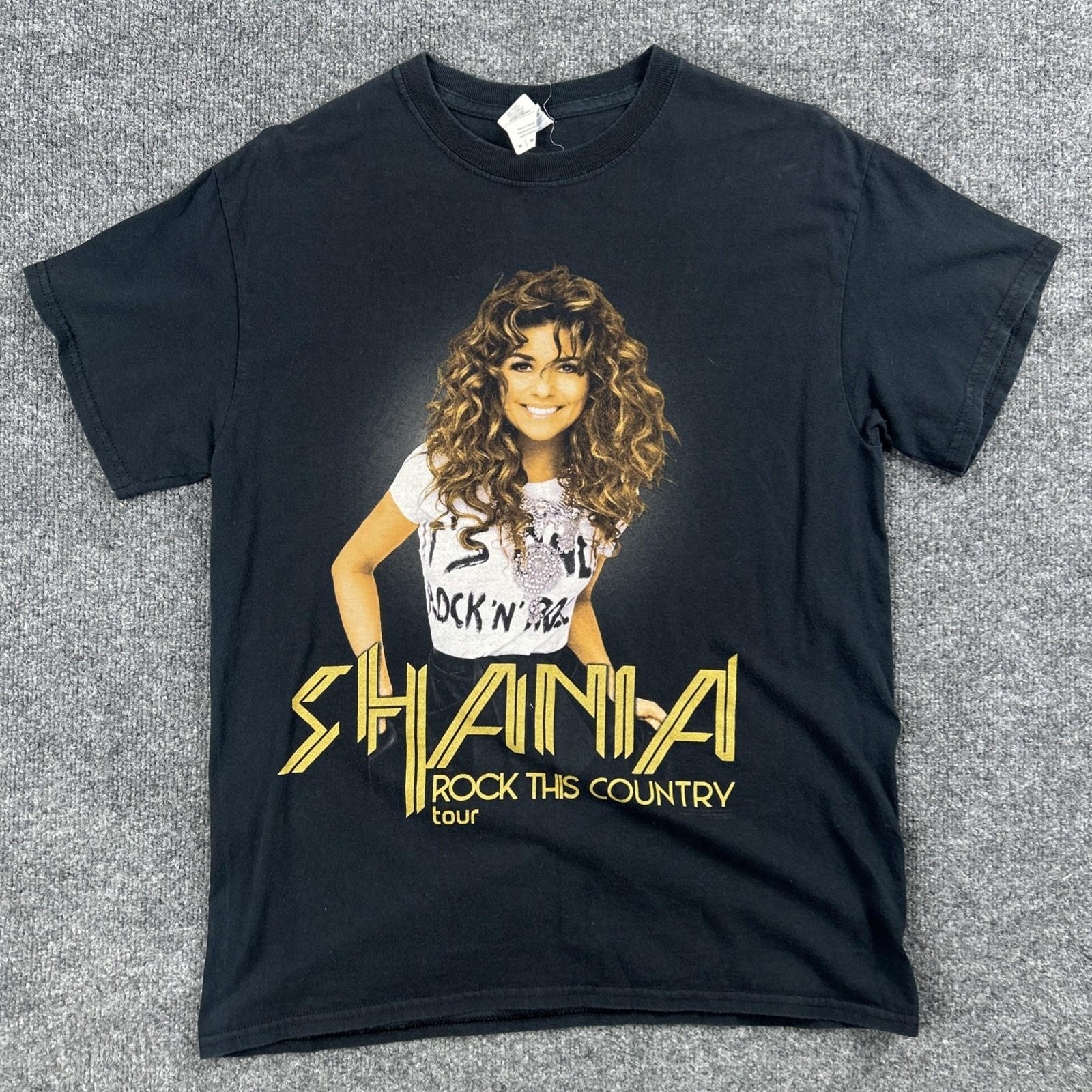 Shania Twain Rock This Country Tour 2015 Country Music Size M RARE Unisex T-Shirt XXXXL