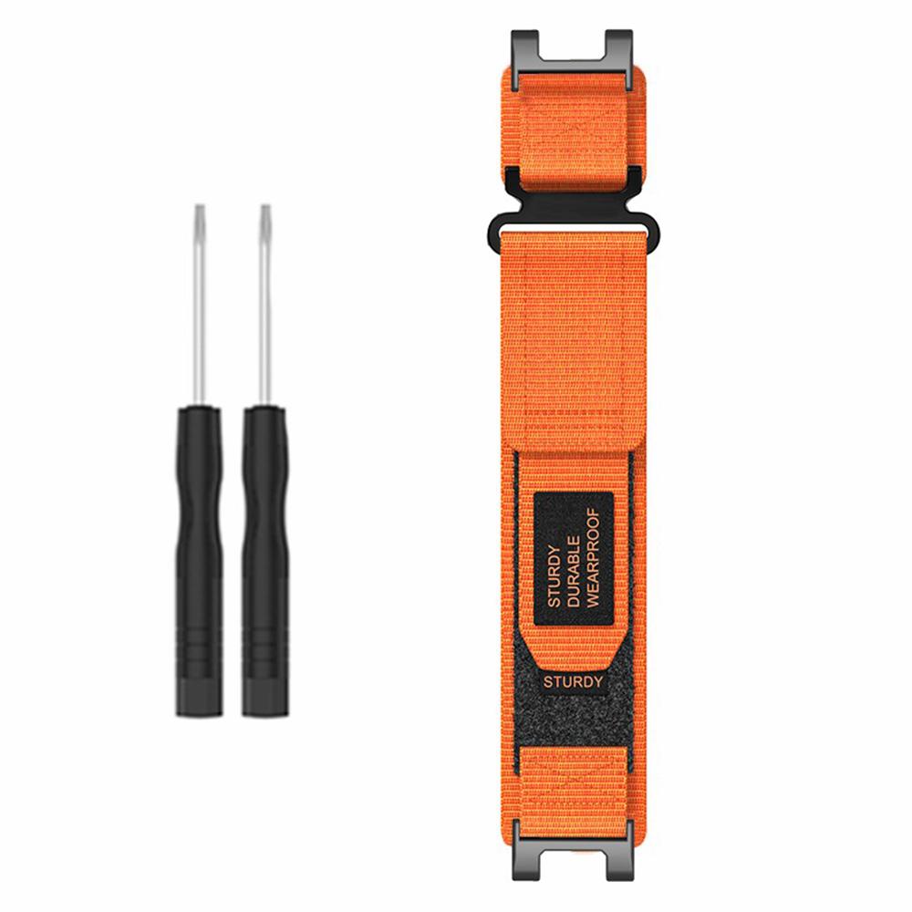 For Huami Amazfit T-Rex/T-Rex Pro Outdoor Sports Watch Strap Magic Tape Adjustable Nylon Band