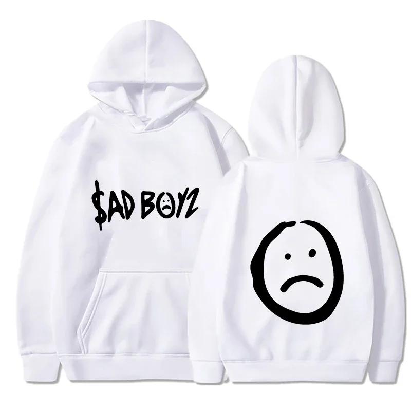 Autumn Winter Junior H Sad Boyz Printed Hoodie World Tour Merch Street Men's and Women's Hoodie Hip Hop Warm Hoodie