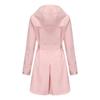 Women’s Hooded Windcheaters Polyester Waterproof Trench Coat Thin Loose Belt Button Up Windbreaker Spring Autumn Outdoor Wear Long Jackets