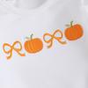 Kleinkind Mädchen Halloween Kürbis Stickerei Langarm Rundhals Pullover Sweatshirt und Elastische Taille Ausgestellte Hose Set