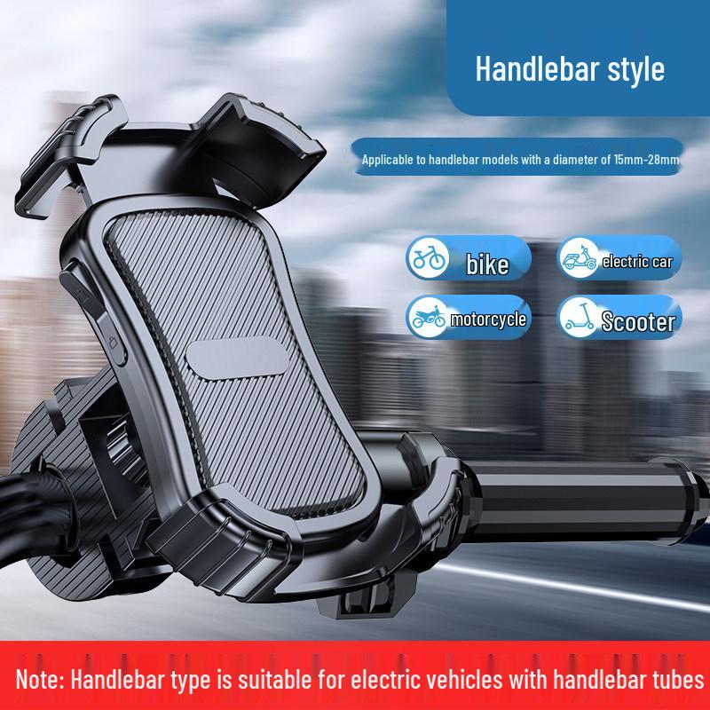 

2025 Electric Vehicle & Bike Phone Navigation Holder - Anti-Shock, Car-Mounted, Secure for Motorcycles and Bicycles