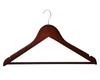 Wooden Clothes Hanger Set of 5 Wardrobe Hangers Wood Brown